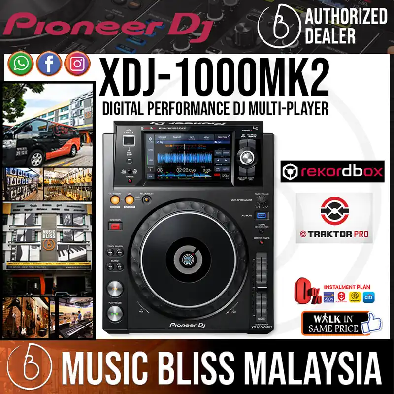 Limited Offer Pioneer DJ XDJ-1000MK2 Digital Rekordbox DJ Deck