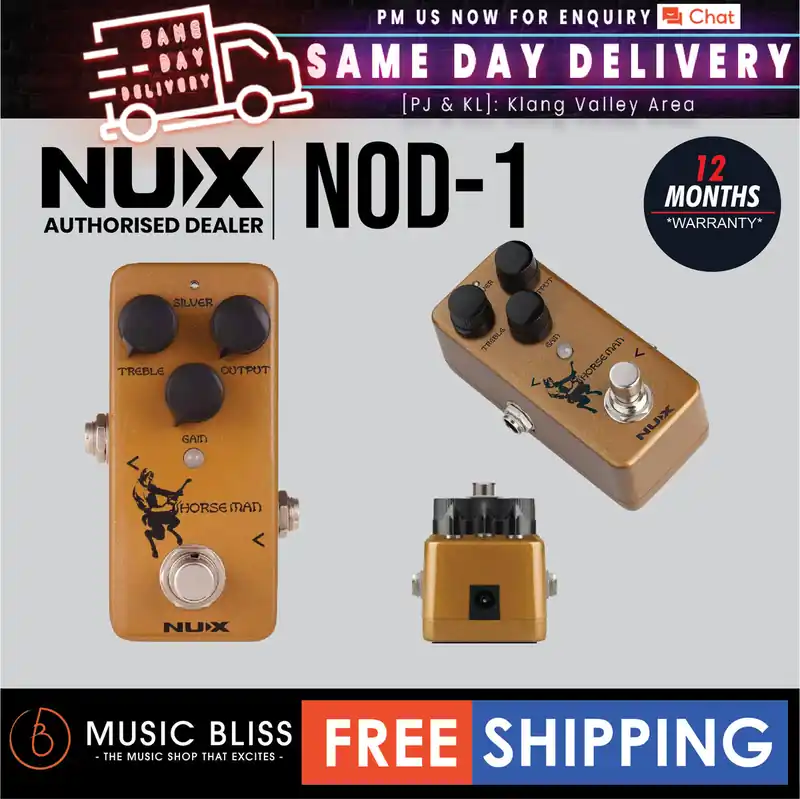 Same Day Shipping NUX NOD1 Horseman Overdrive Effects Pedal