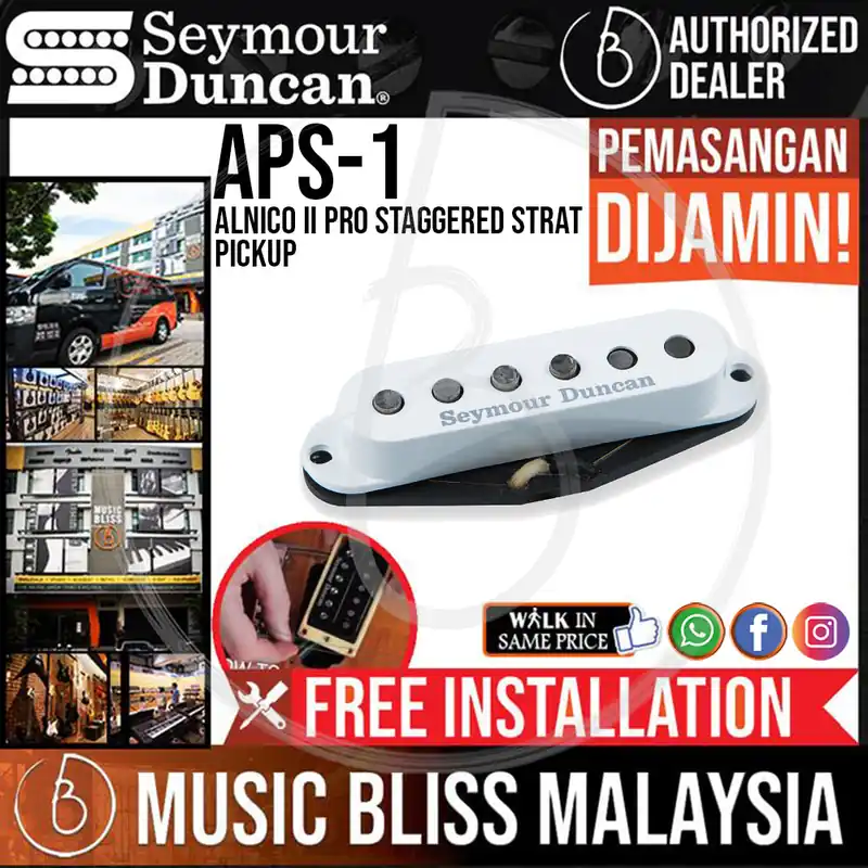 Bargain Seymour Duncan APS-1 Alnico II Pro Staggered Strat Pickup [Free In-Store Installation]