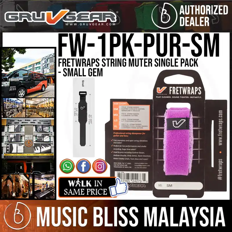 Gruv Gear FretWraps HD 'Gem' String Muter Single Pack - Small Top Rated