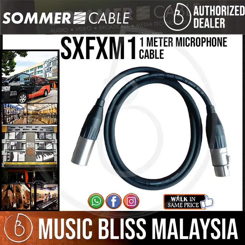 Sommer Stage 22 1 Meter Microphone Cable [3 Feet] Authentic