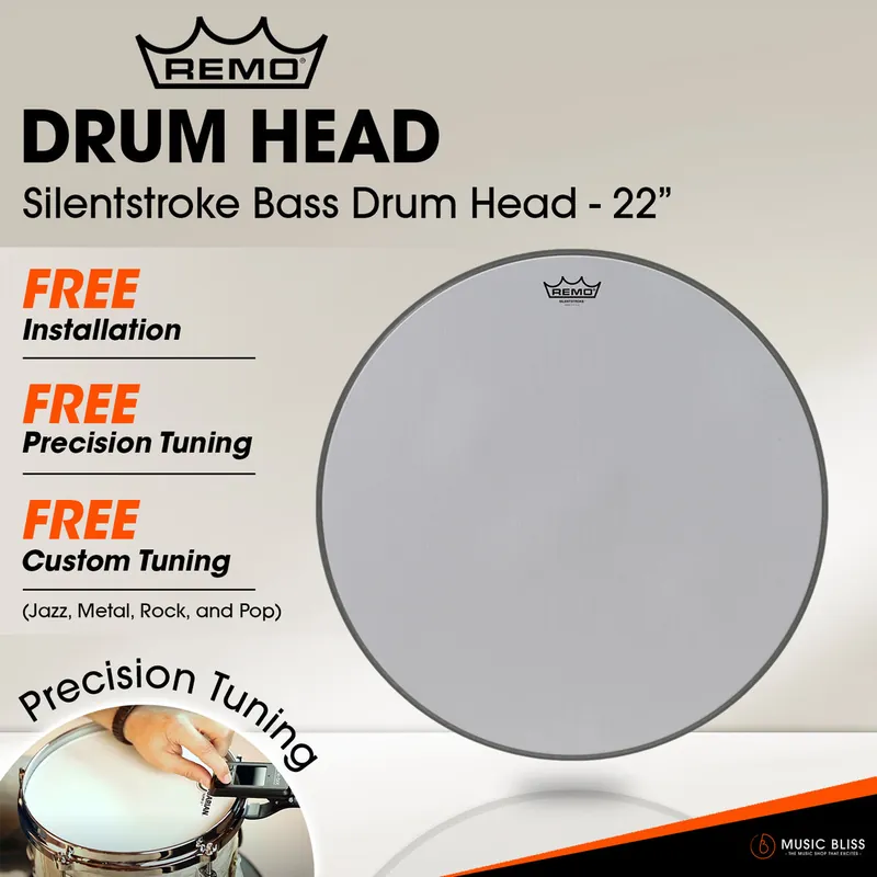 Super Sale Remo Silentstroke Bass Drum Head - 22"[Free In-Store Installation]