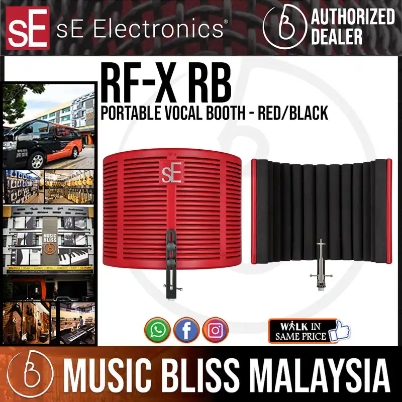 SE Electronics Reflexion Filter X Portable Vocal Booth - Red/Black Best Seller