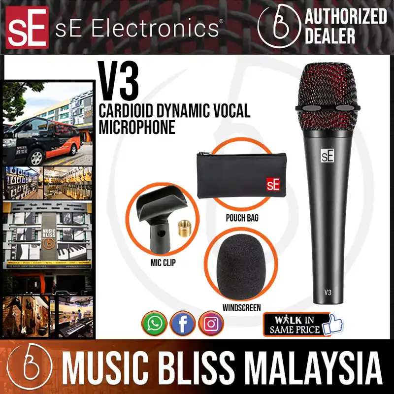 Bulk Order SE Electronics V3 Cardioid Dynamic Vocal Microphone