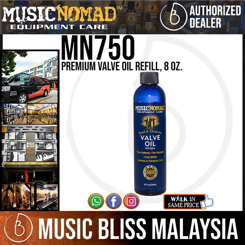 Music Nomad MN750 Premium Valve Oil Refill Trusted Brand