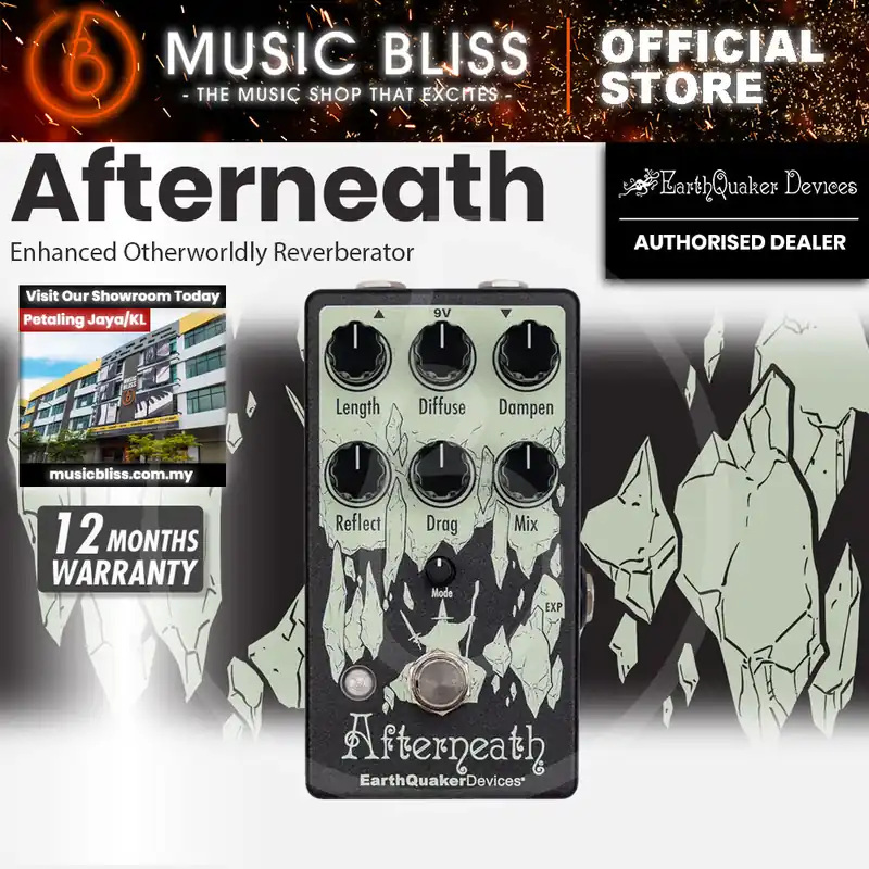Viral EarthQuaker Devices Afterneath V3 Reverb Pedal