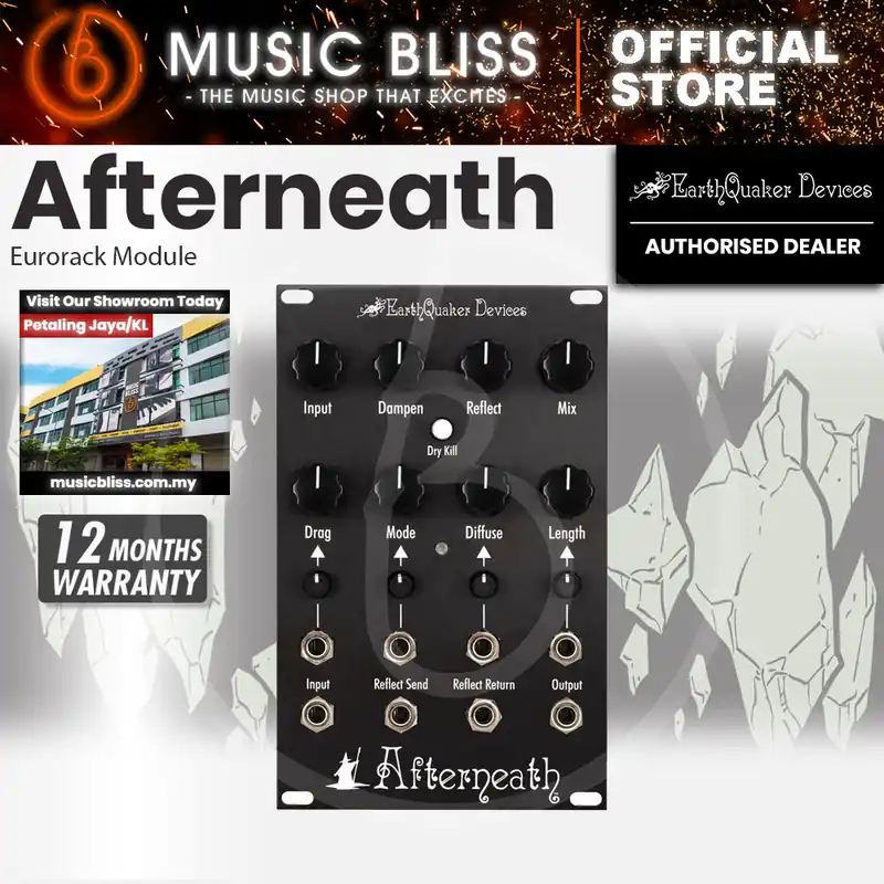 EarthQuaker Devices Afterneath Eurorack Reverb Module Worldwide Shipping