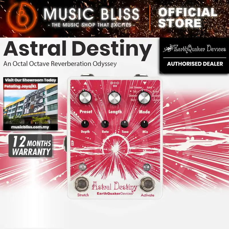 Direct From Manufacturer EarthQuaker Devices Astral Destiny Reverb Pedal