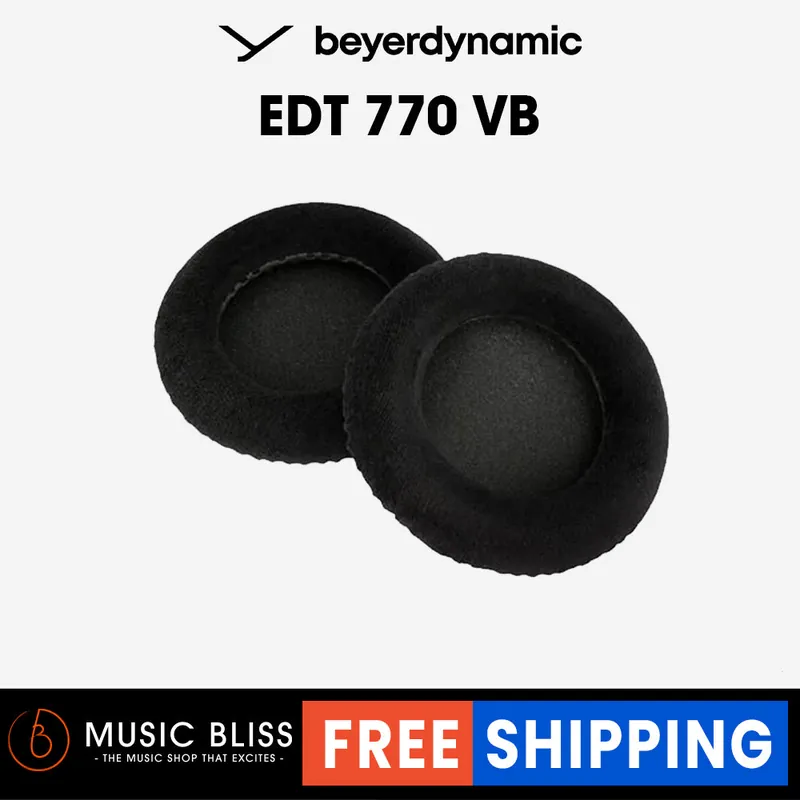 Grab Now Beyerdynamic EDT 770 VB Ear Pad Set, Velours, Black, Foam Pads Included