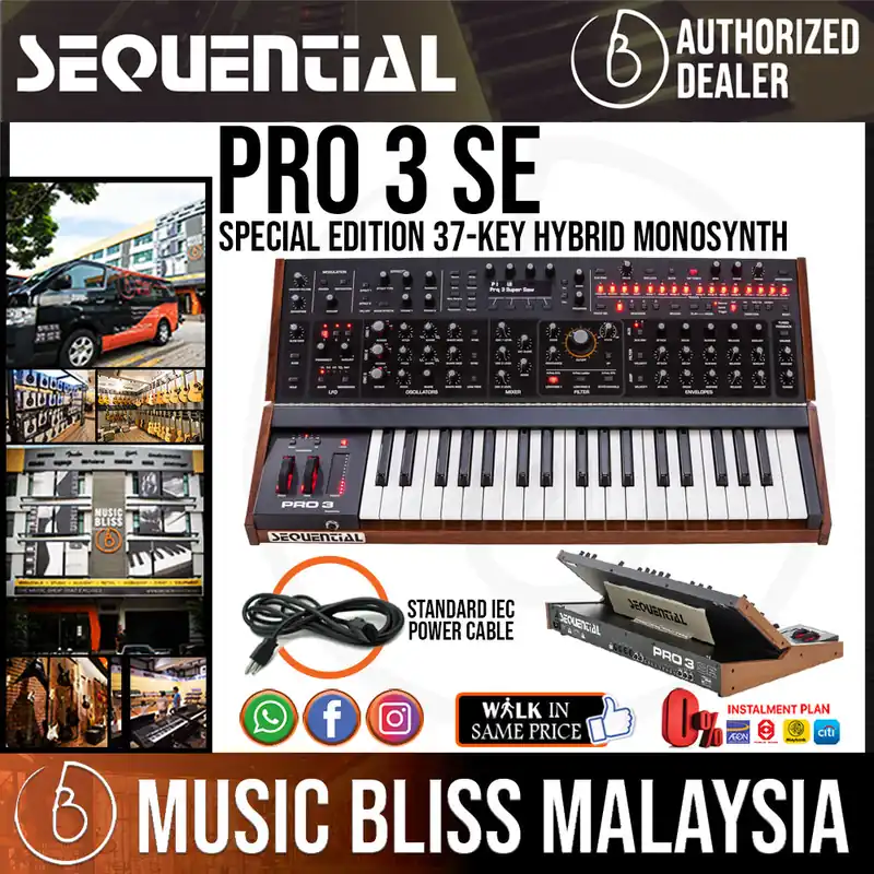 Original Sequential Pro 3 SE Special Edition Multi-filter Mono Synth