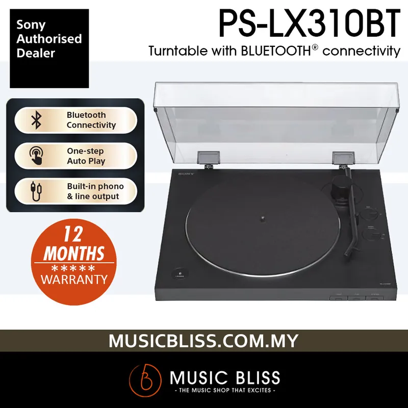 Trusted Brand Sony PS-LX310BT Turntable with Bluetooth Connectivity