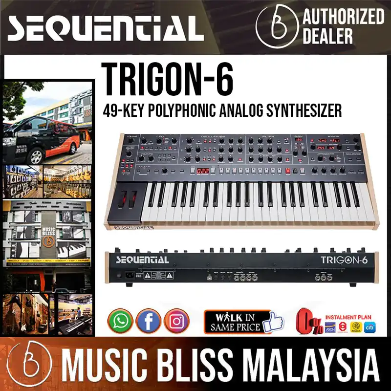 Sequential Trigon-6 6-voice 49-key Polyphonic Analog Synthesizer Fresh Stock