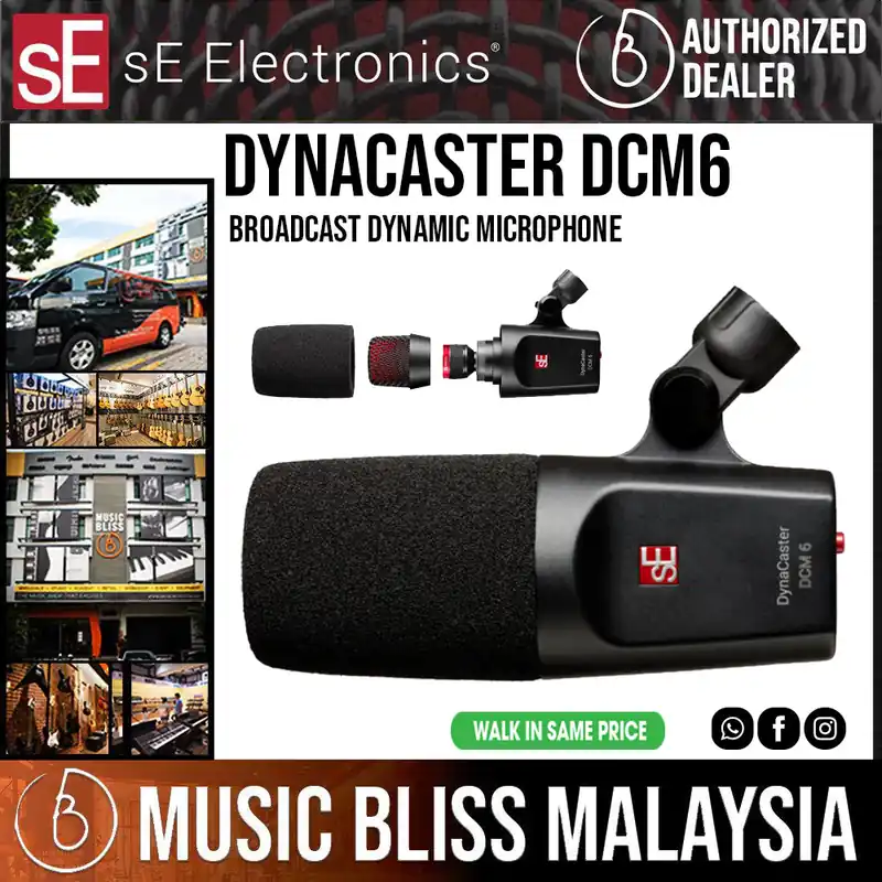 Budget sE Electronics DynaCaster DCM6 Dynamic Broadcast Microphone