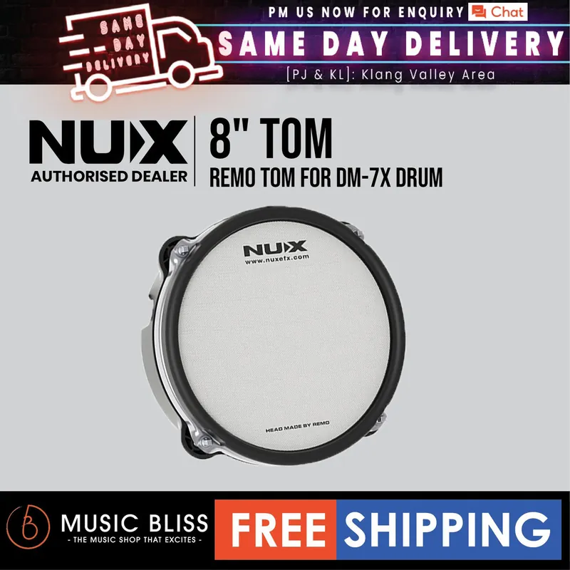 Genuine NUX 8" Remo Tom for DM-7X Drum