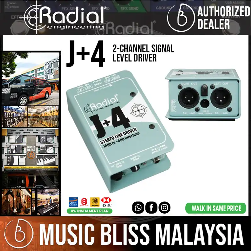 Certified Radial Engineering J+4 2-channel Signal Level Driver