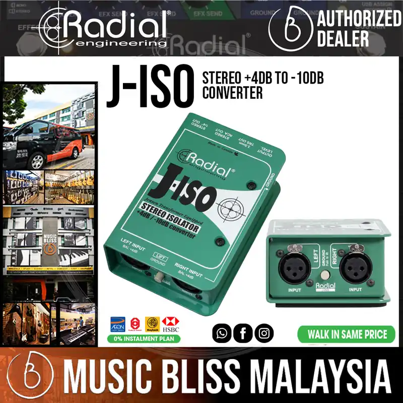 Hot Picks Radial Engineering J-Iso Stereo +4dB to -10dB converter