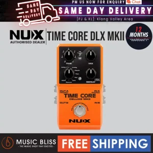 Top Rated NUX Time Core Deluxe MKII Delay Effects Pedal with 7 Delay Modes