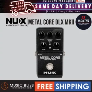 Today Only NUX Metal Core Deluxe MKII 3 Distortion High Gain Preamp Effect Pedal with True Bypass