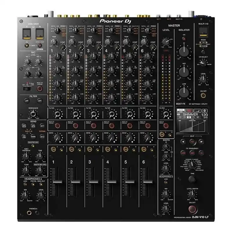Exclusive Pioneer DJ DJM-V10 Long Fader 6-channel DJ Mixer