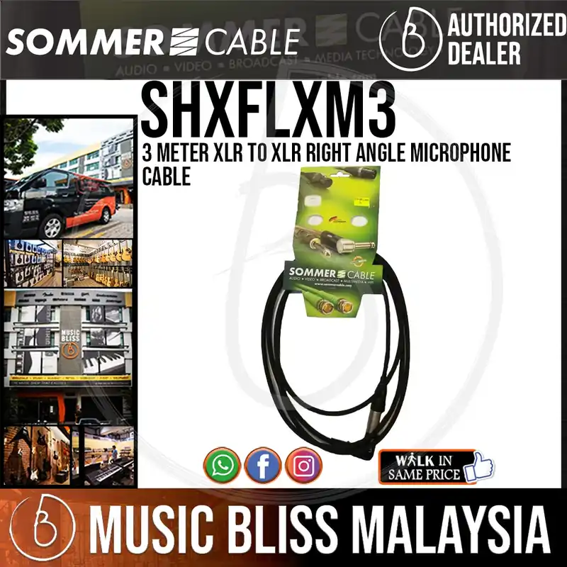 Sommer Stage 22 3 Meter XLR to XLR Right Angle Microphone Cable Low Price