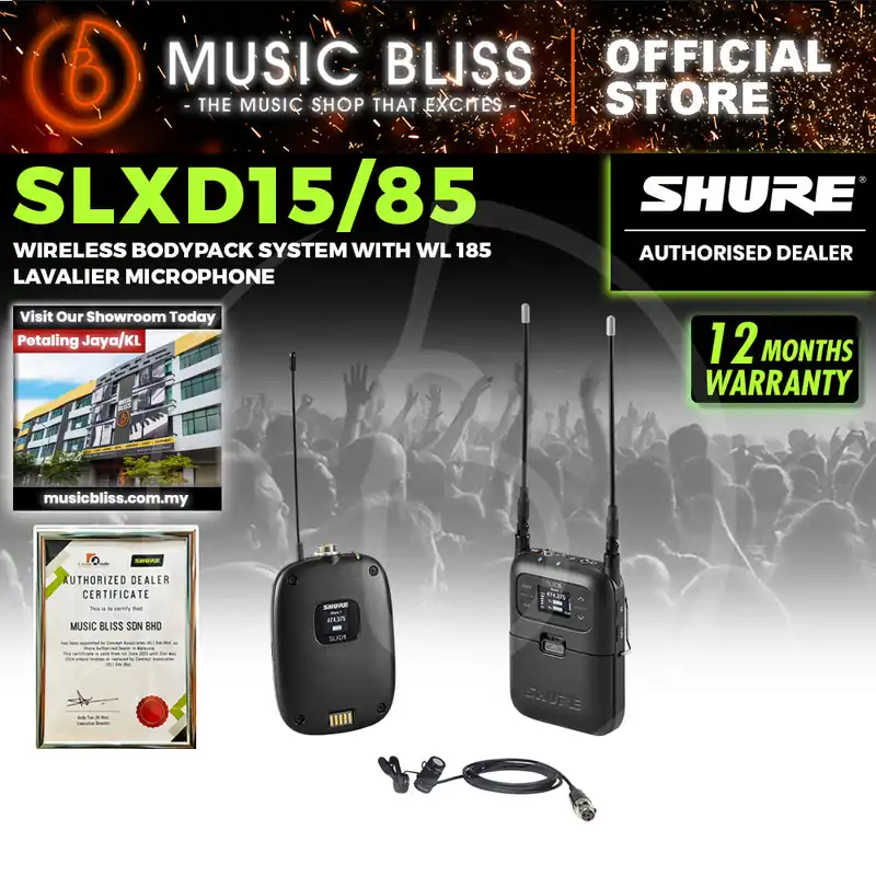 Bargain Shure SLXD15/85 Wireless Bodypack System with WL 185 Lavalier Microphone