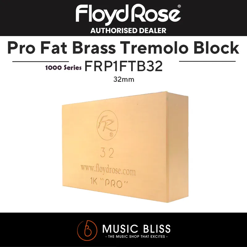 Holiday Sale Floyd Rose FRP1FTB32 1000 Series Pro Fat Brass Tremolo Block