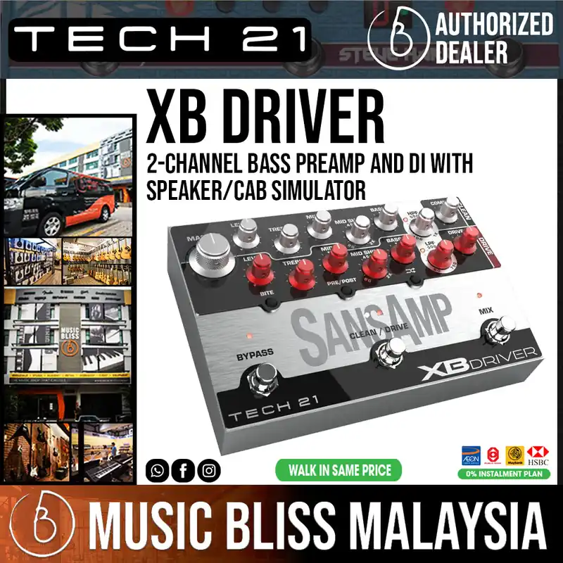 Tech 21 SansAmp XB Driver Bass Preamp Price Cut